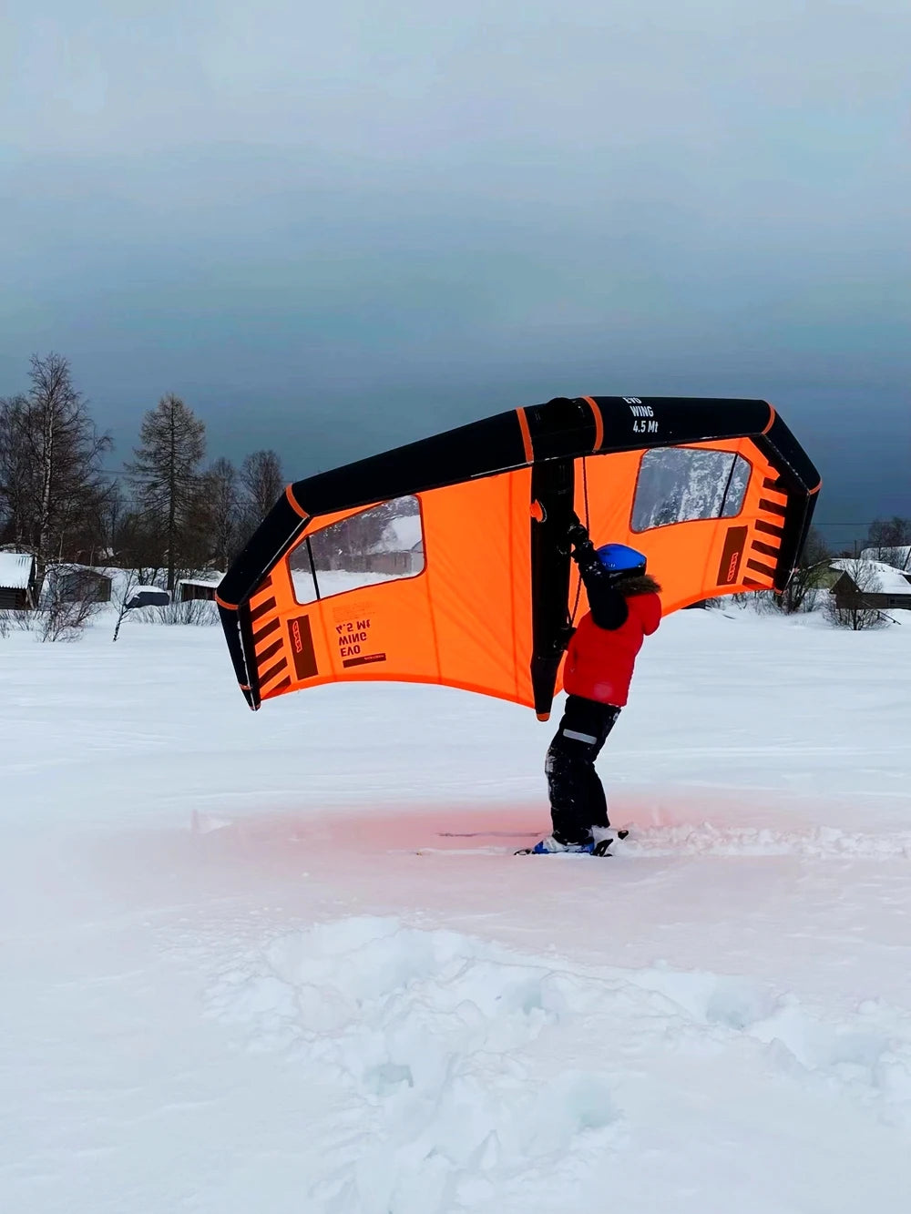 Surf Snow Ski Wing Foil Wing Kite Surf Red OEM Brand 2-7M Size W-D Model for Surfboard