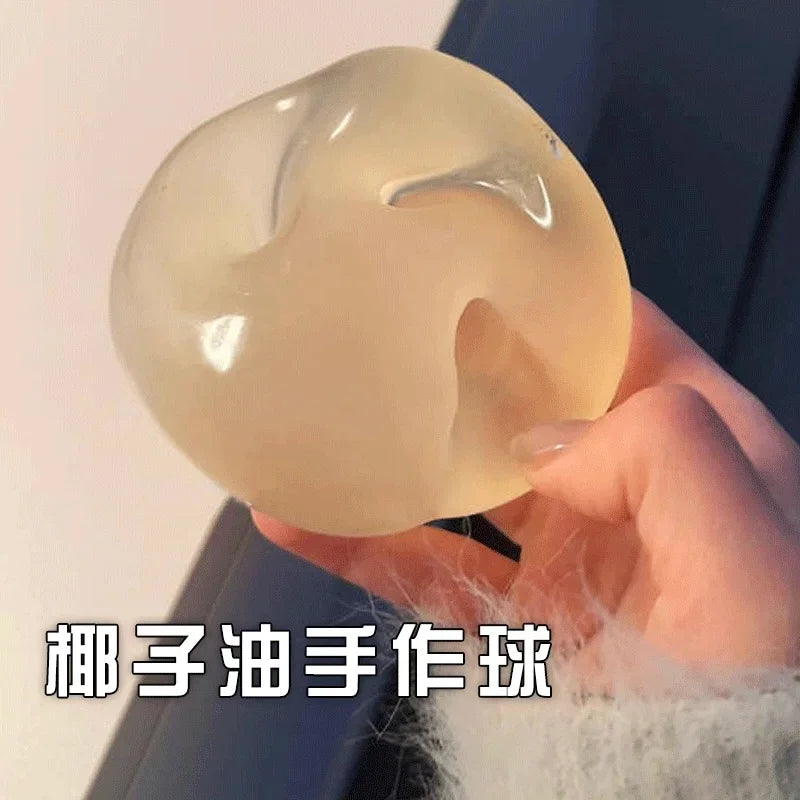 Blue Maltose Squishy Toys Anti Stress Sensory Fidgets Toy Soft Simulated Transparent Blue Maltose Slow-rebound Decompression Toy