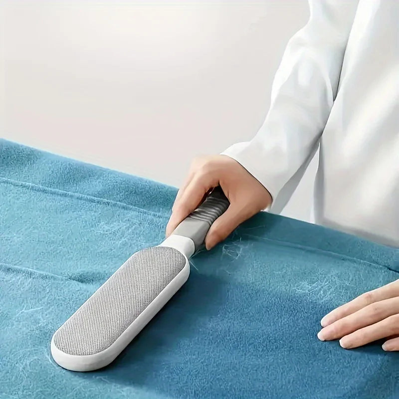 Double-Sided Pet Hair Remover, Manual Electrostatic Sticky Lint Brush, for Cat, Clothing, Sofa, Furniture,  Carpet Cleaning