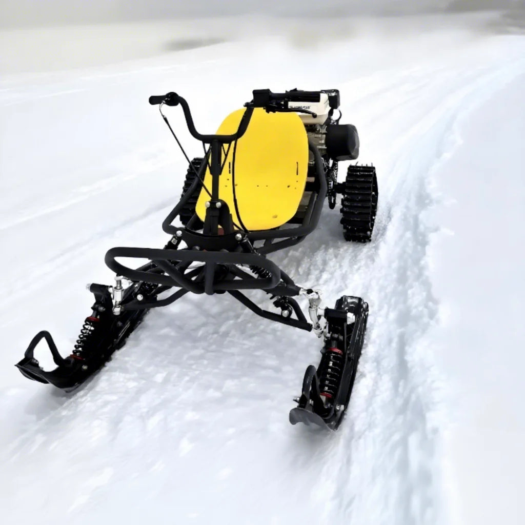 Ice and Snow Version Tracked Ski Sled Steel Tube Frame Go-Kart Scenic Area Off-Road Entertainment Venue Snowmobile