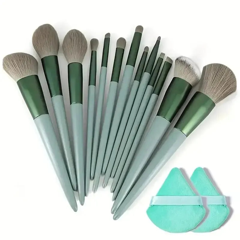 13-Piece Vegan Makeup Brush Set