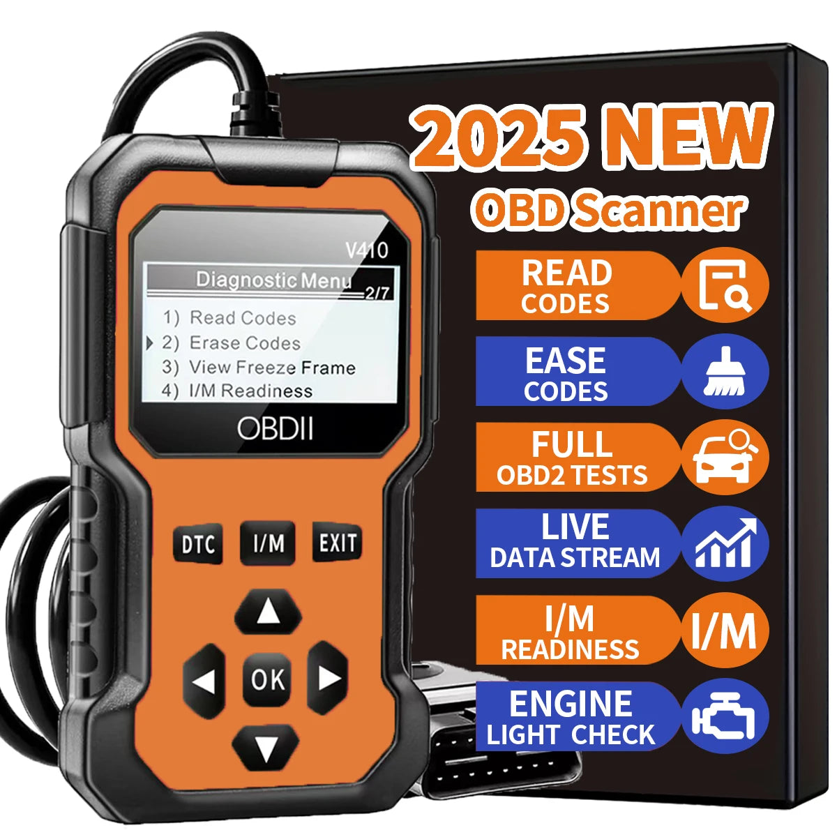 OBD2 Car Diagnostic Scanner – Fault Code Reader