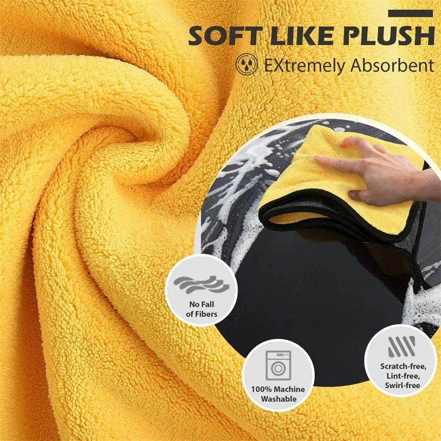 Microfiber Car Cleaning Towels (30 × 60 cm)