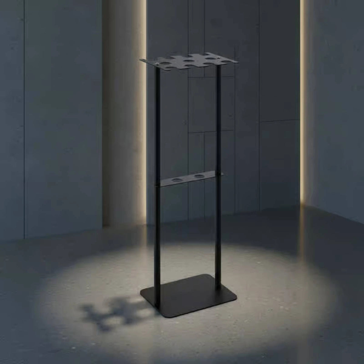 Metal Baseball Display Rack Mobile Baseball Club Storage Rack Floor Club Holder Free Standing Space Saving for Home Gym