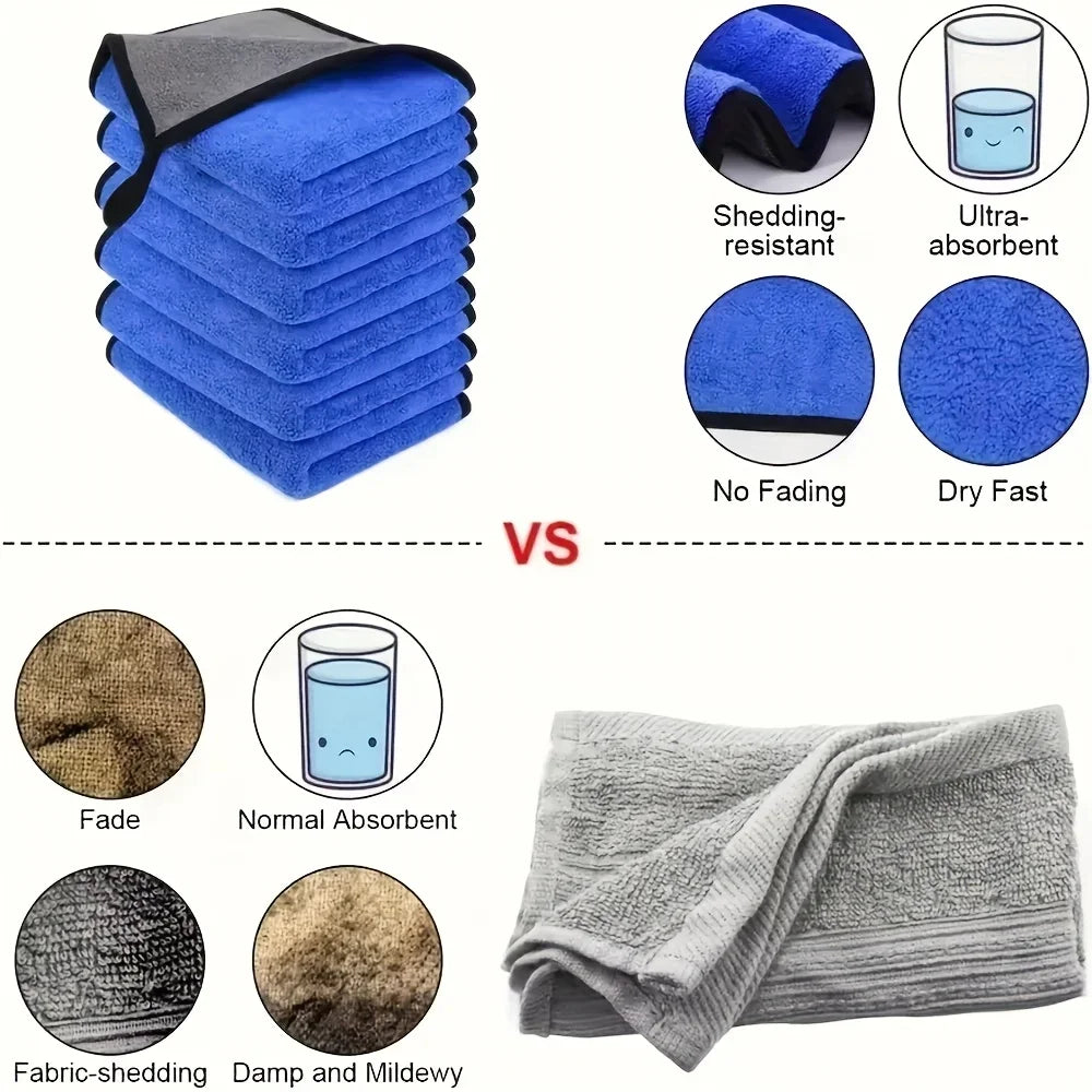 Microfiber Car Cleaning Towels (30 × 60 cm)