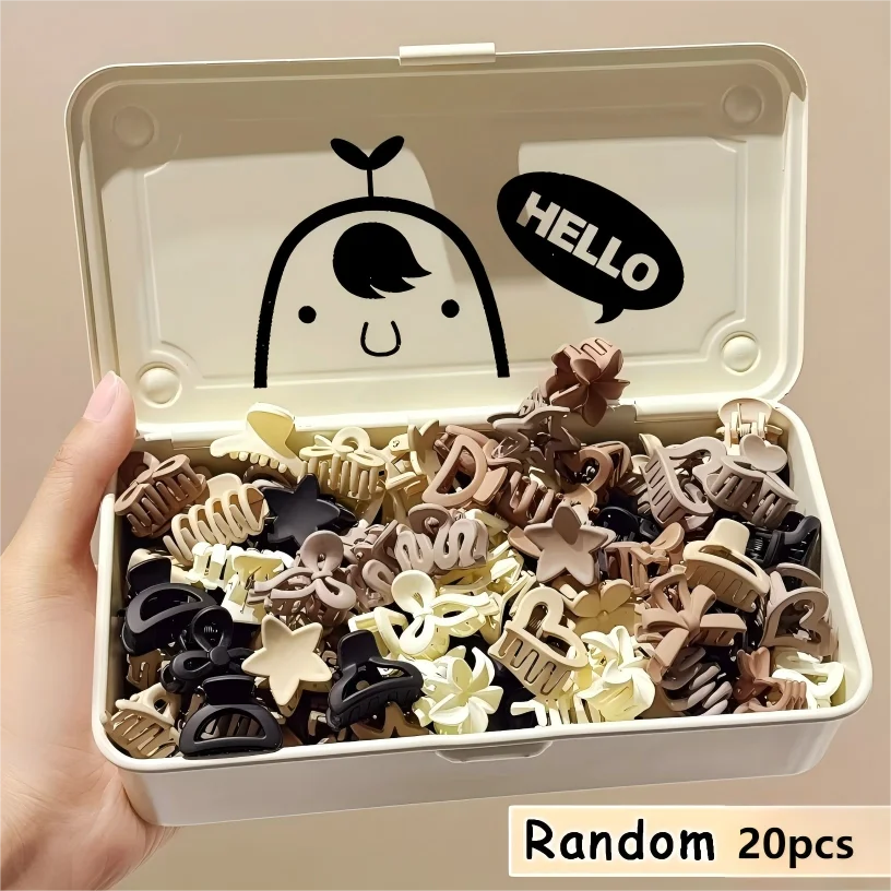 5/10/20/30pcs Beige Mixed Pack Small Clips, Cute Girl Accessories - Perfect for Daily Use, Special Occasions, or Travel Gifts