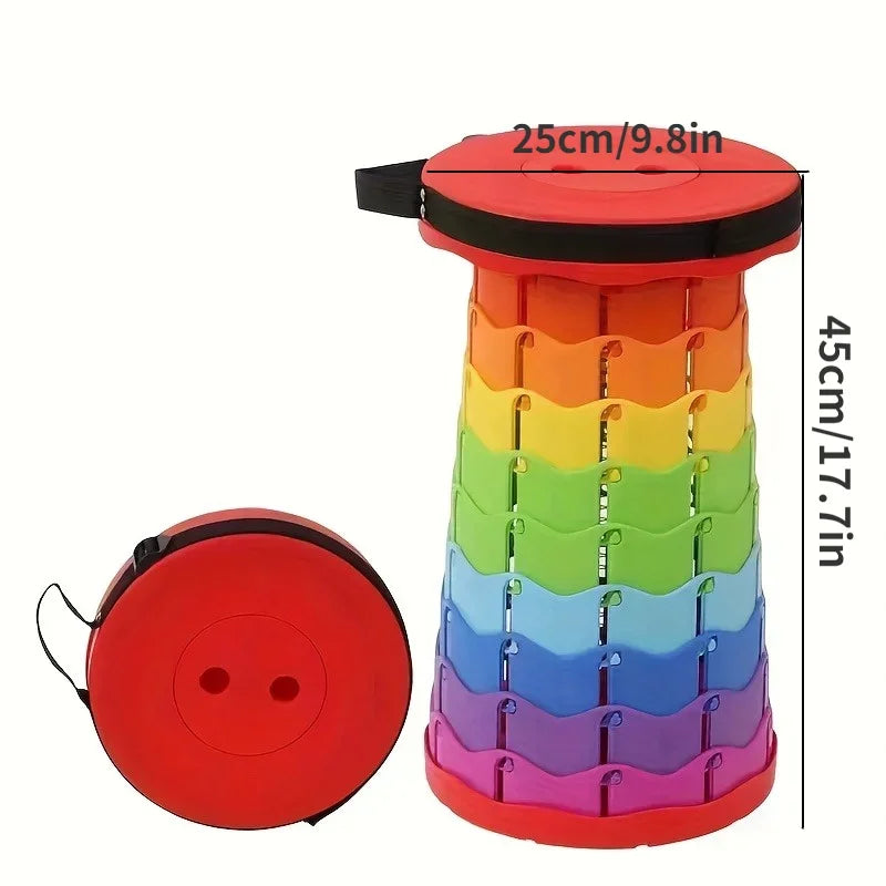Telescopic Folding Camping Stool – Adjustable Height