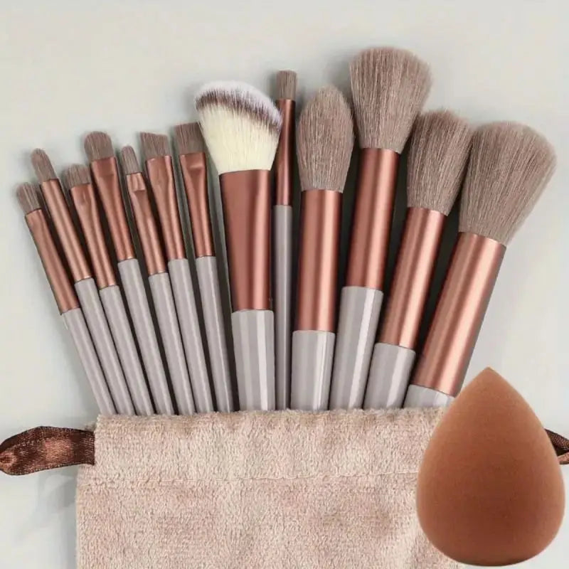 13-Piece Vegan Makeup Brush Set