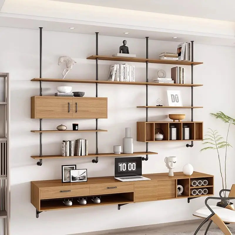 Modern Solid Wood Floating Desk Italian Minimalist Study Bedroom Study Table Creative Living Room Furniture Плавучий Стол FYFD