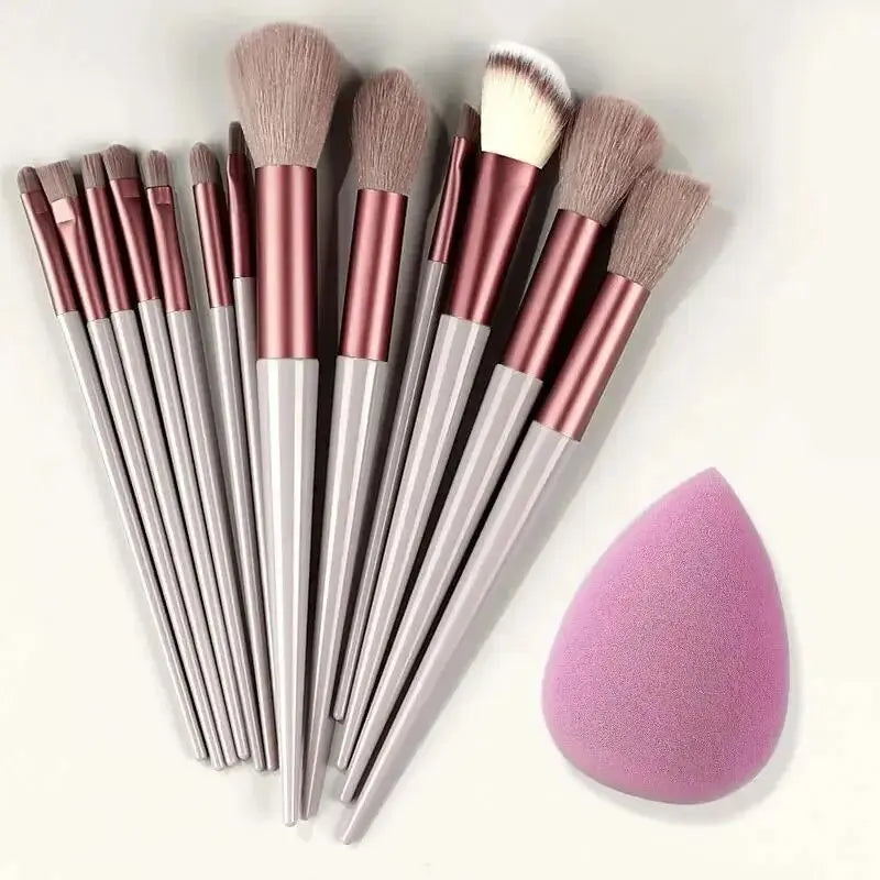 13-Piece Vegan Makeup Brush Set