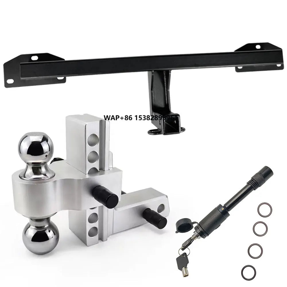 Heavy Duty Steel Tow Bar Trailer Hitch Receiver Rear Bumper Accessories Universal 2 Inch Ball Mount Off Road Towing Parts