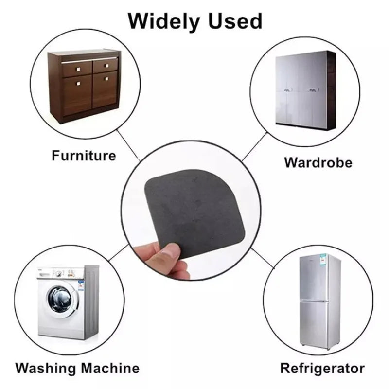 4/8pcs/set New Washing Machine Anti Vibration Pad Shock Proof Non Slip Foot Feet Mat Non-slip Mats Stand Refrigerator Home tools