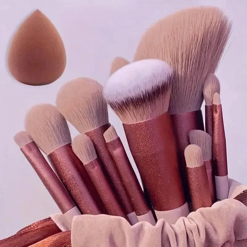 13-Piece Vegan Makeup Brush Set