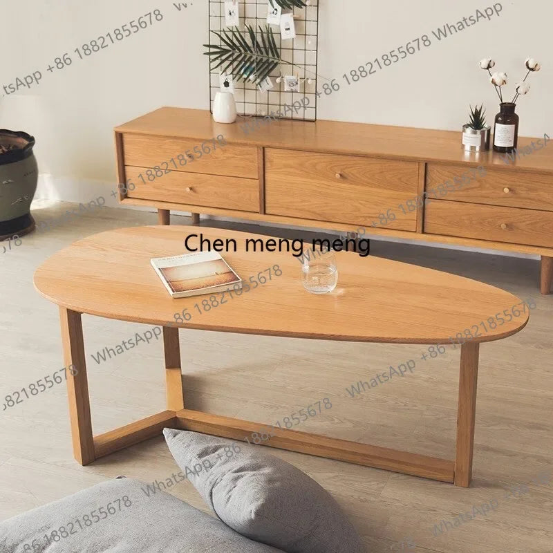 M178 Nordic pure solid wood coffee table mango table creative water drop simple log designer coffee table