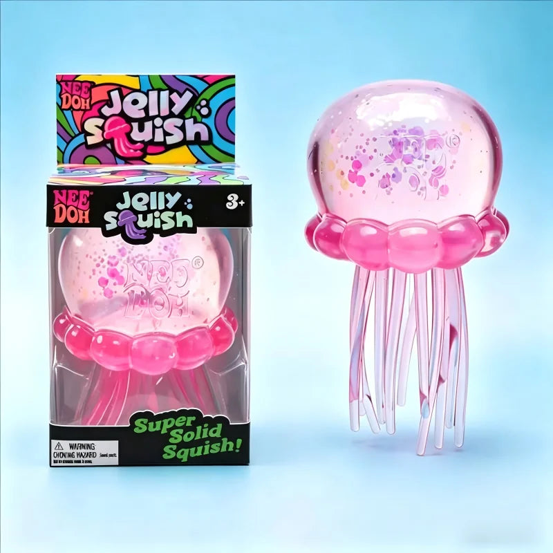 Shiny Jellyfish Squishies - Super Squeeze Sensory Putty, Stress Relief Toy Suitable For Children And Adults, Ideal Easter And Birthday Gift