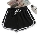 Women Striped Casual Shorts Korean Harajuku Loose All Match Sports Shorts Summer Fashion Simple Yoga Thin Mini Shorts Female