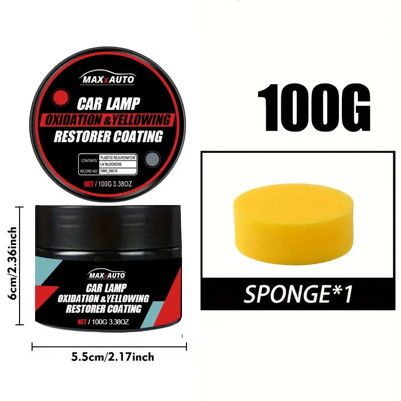 Car Headlight Restoration Kit – Scratch & Oxidation Remover