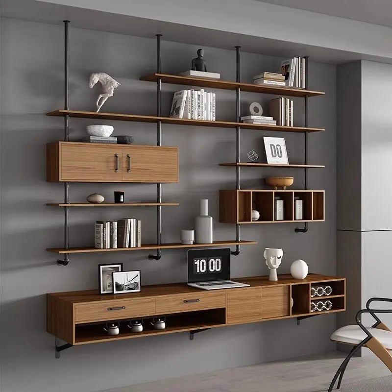 Modern Solid Wood Floating Desk Italian Minimalist Study Bedroom Study Table Creative Living Room Furniture Плавучий Стол FYFD