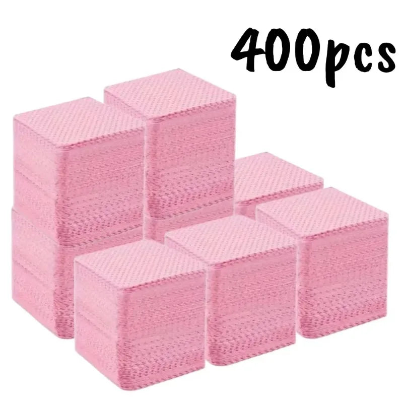 20/600pcs Lint-Free Gel Nail Wipes Aluminum-Free Cleansing Tissues Nail Polish Remover Pads for NaiArt Beauty Nail Cleaning Care
