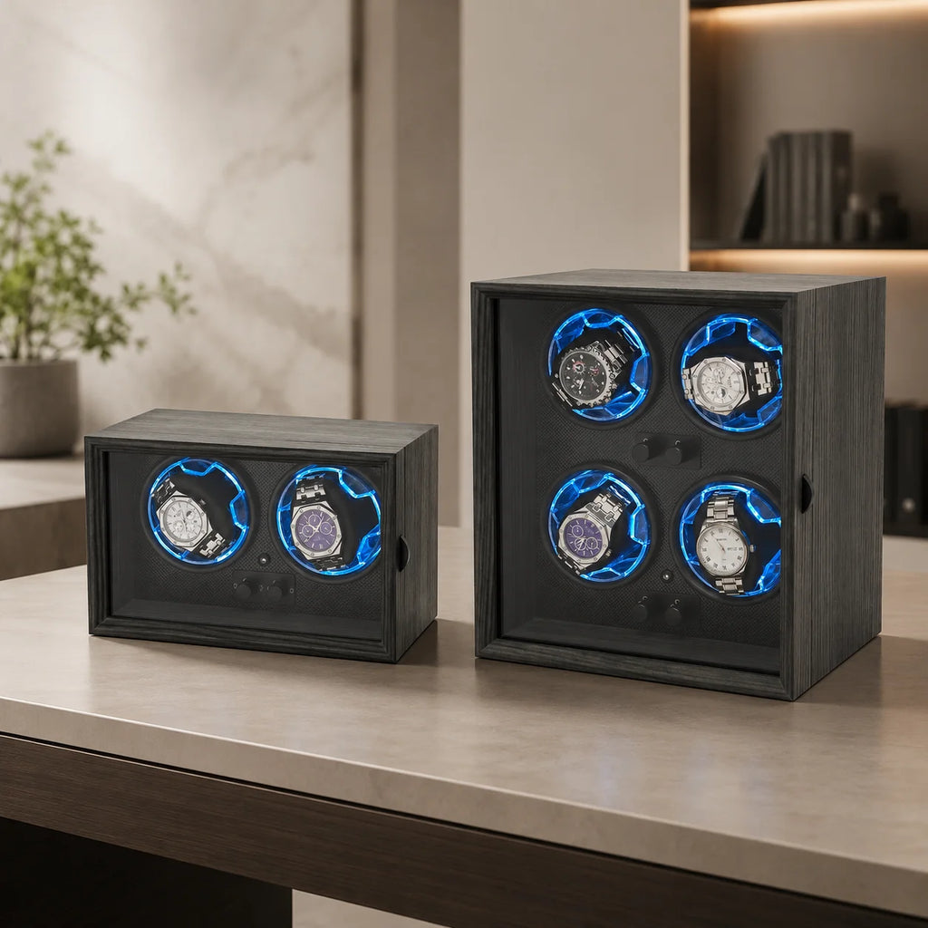 Luxury Walnut Watch Winder Box (2 / 4 Slots)
