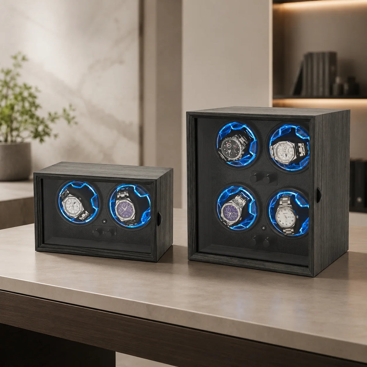 Luxury Walnut Watch Winder Box (2 / 4 Slots)