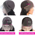 Natural Black Body Wave Human Hair Lace Front Wig