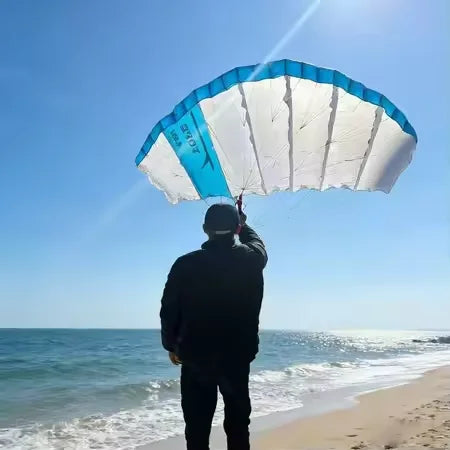 Airo 4.5-meter Nylon Flat Sweep Foil Entry-level Kite Suitable As a Trainer Kite for Both Children and Adults Ocean Waters