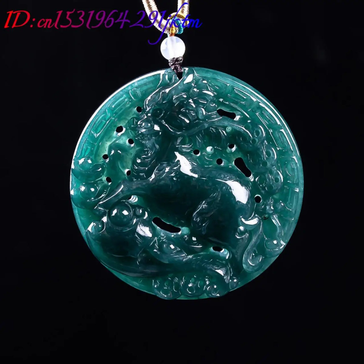 Burmese Jadeite Dragon Pendant Gemstone Real Jade Gifts for Women Necklace Charm Vintage Fashion Accessories Luxury