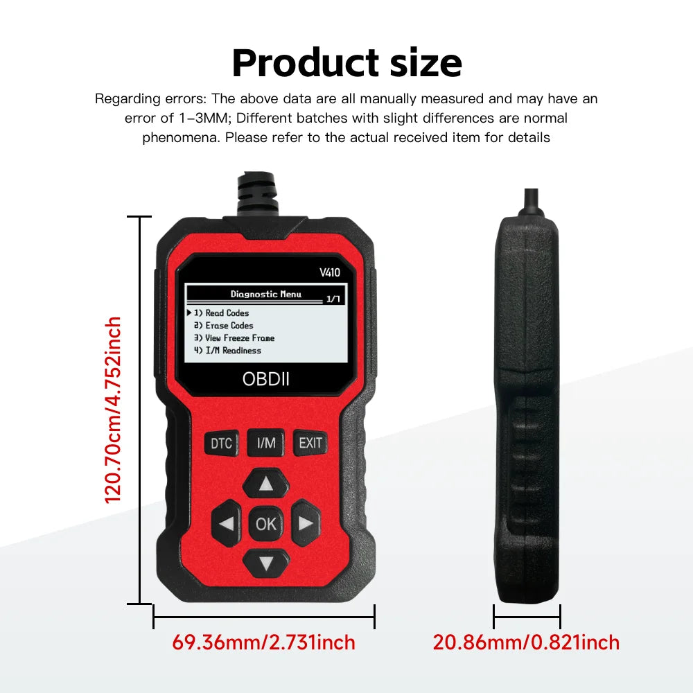OBD2 Car Diagnostic Scanner – Fault Code Reader