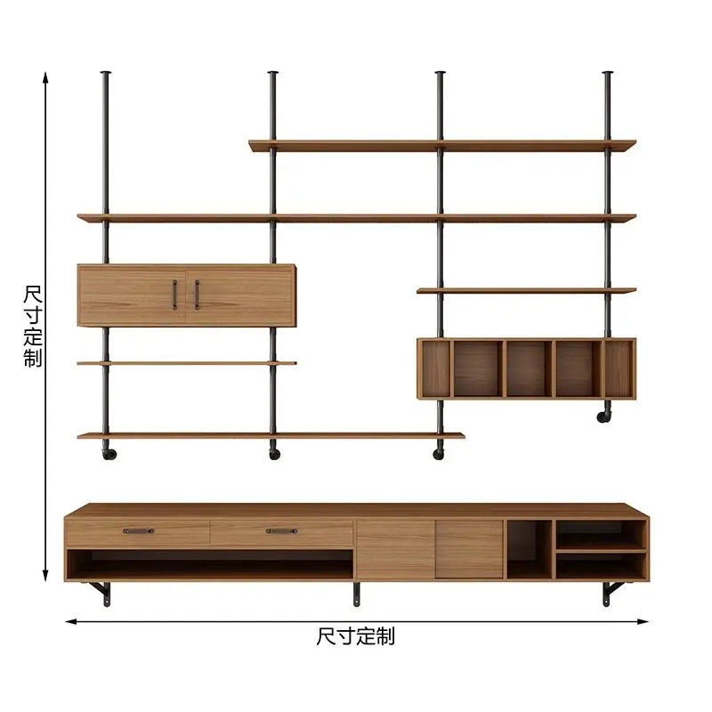 Modern Solid Wood Floating Desk Italian Minimalist Study Bedroom Study Table Creative Living Room Furniture Плавучий Стол FYFD