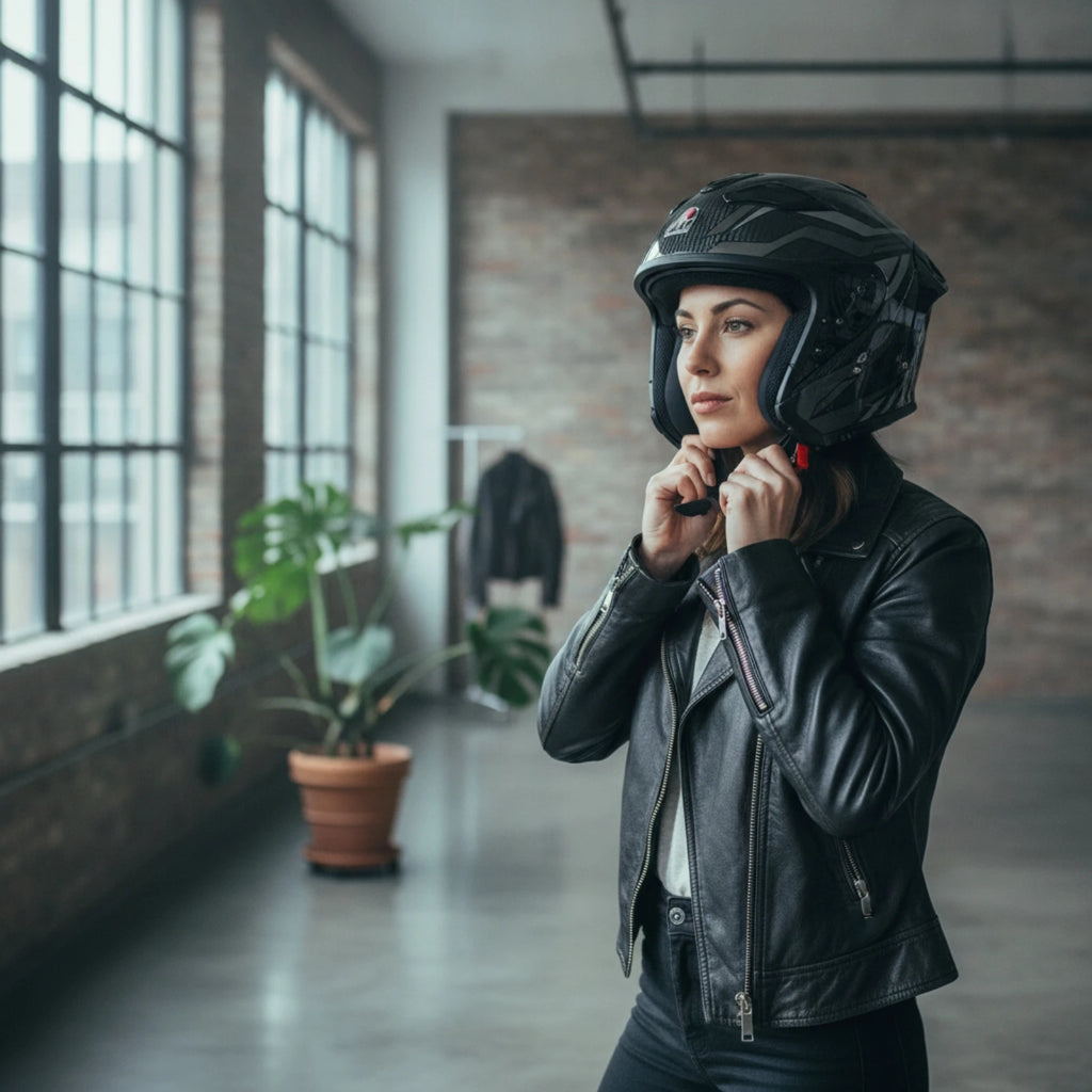 Helmet with Dual Visor Aerodynamic Carbon Fiber Helmet Ventilated Blocking for Motorcyclists, Motorcycle Riding