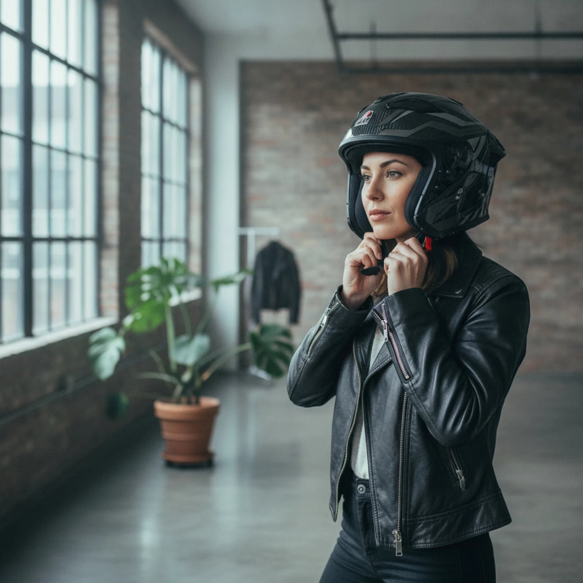 Helmet with Dual Visor Aerodynamic Carbon Fiber Helmet Ventilated Blocking for Motorcyclists, Motorcycle Riding