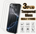 3pcs HD Tempered Glass Screen Protectors for iPhone 17 16 Pro Max 15 14 11 12 13 Mini Scratch-Proof Dust-Free Installation