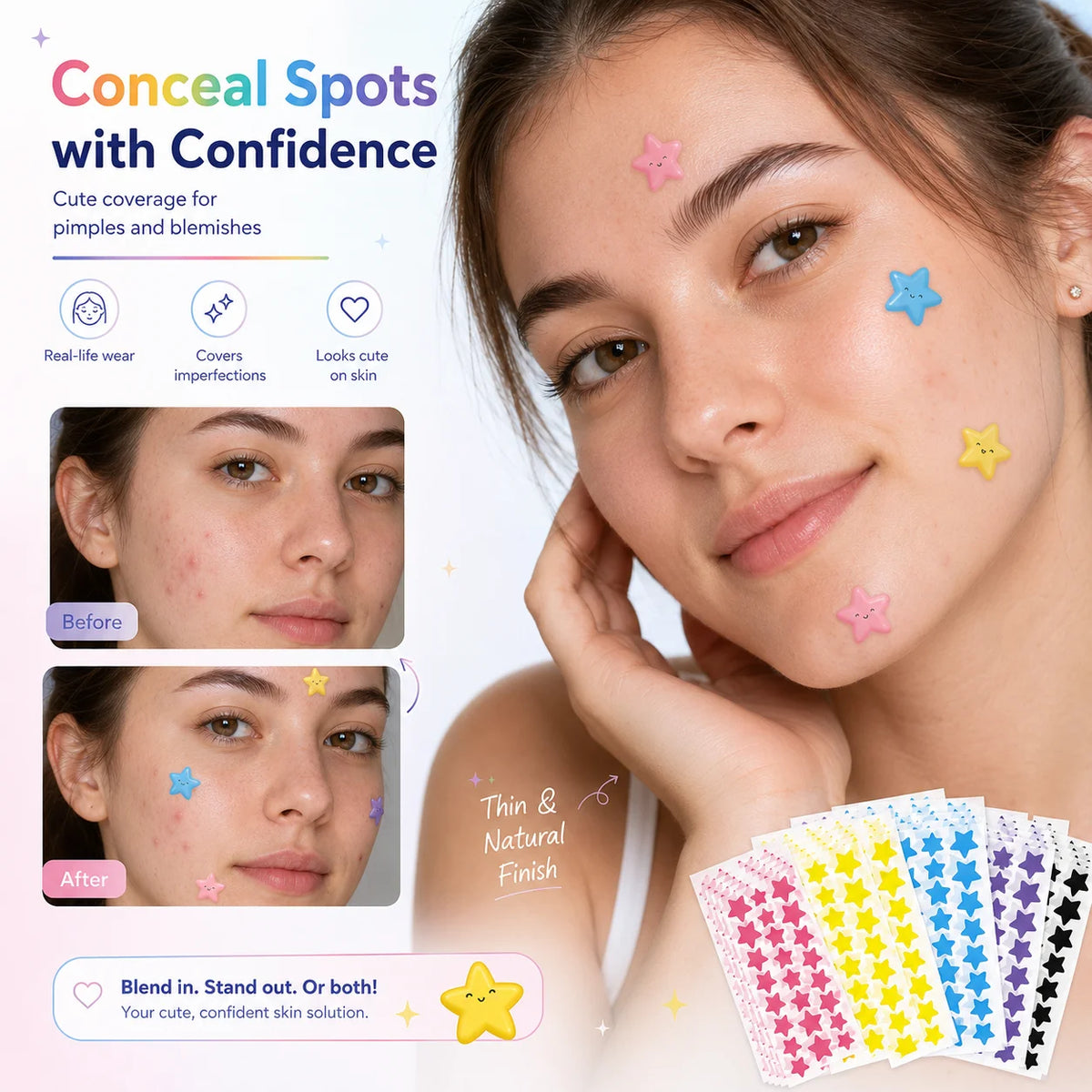 Star Pimple Patches – Hydrocolloid Spot Stickers