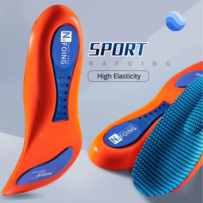 Sport Orthopedic Insoles for Feet Men Women EVA Breathable Shock Absorption Shoes Insole for Running Basketball Sport Care Pads