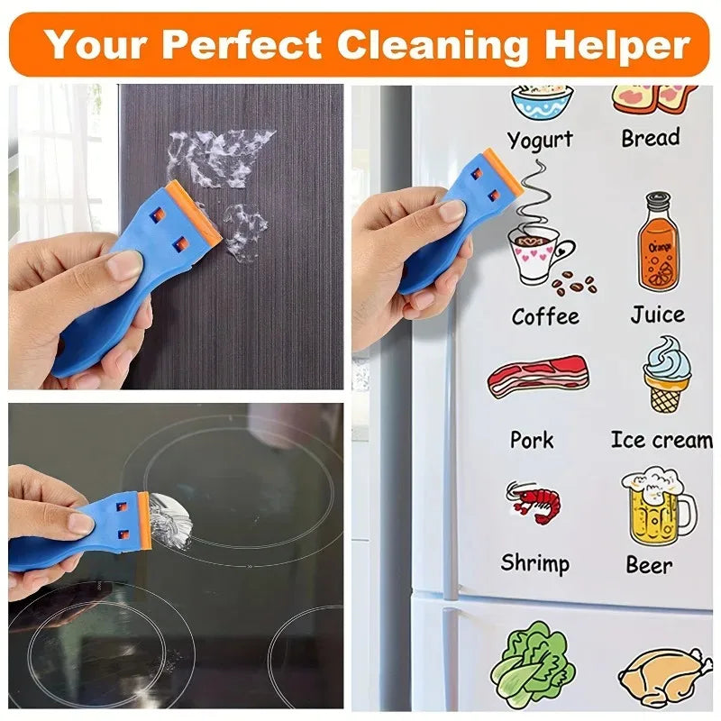 1 Set Car Sticker Removal Multipurpose Plastic Tool Auto Film Glass Home Cleaner