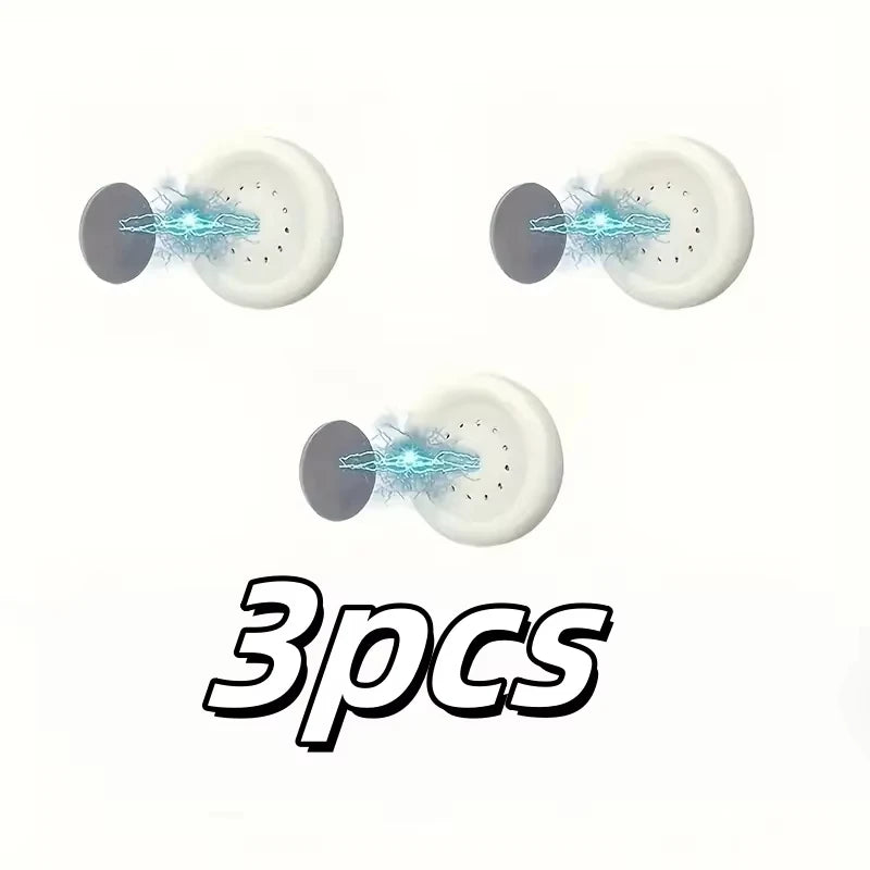 3/6pcs No Drill Magnetic Remote Holder - Wall Mount for TV/AC/DVD Remotes, White Space-Saving Design
