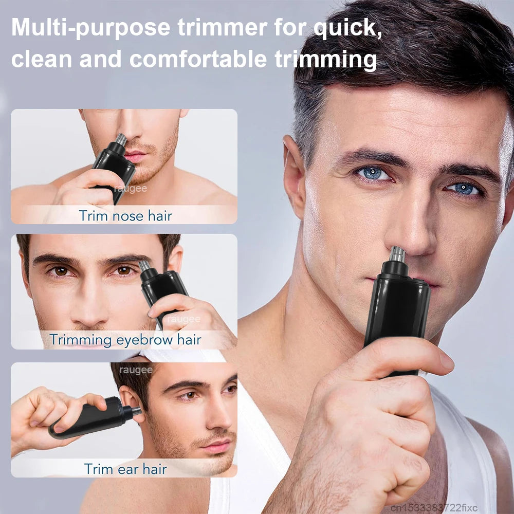 Nose Hair Trimmer Rechargeable Electric Nose Hair Remover Men Eyebrow Hair Shaving Razor Mini Pocket Portable Nose Hair Clipper