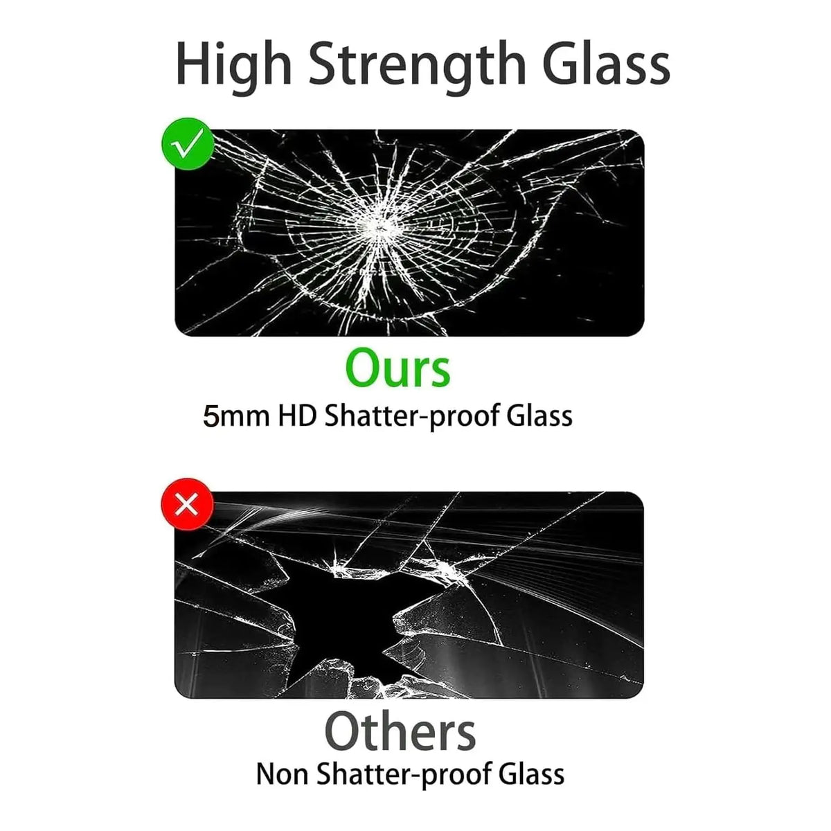 Glass Display Cabinet 4-Shelf with Double Door, Curio Display Cabinet with 5mm Tempered Glass, Floor Standing, Customized
