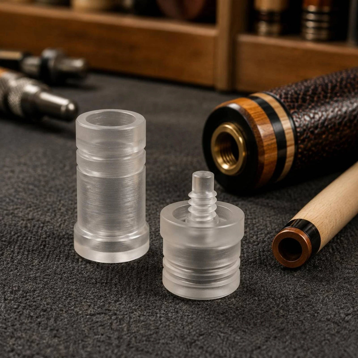 Billiard Cue Joint Protector Clear Plastic Pool Cue Joint Protector Sports Accessory Secure Fit Sleek Surface