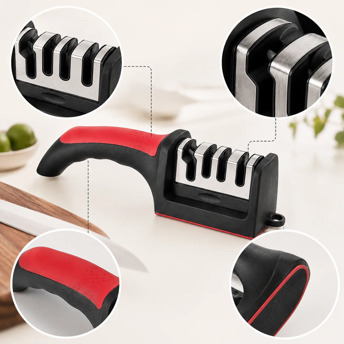 Multi-Stage Kitchen Knife Sharpener