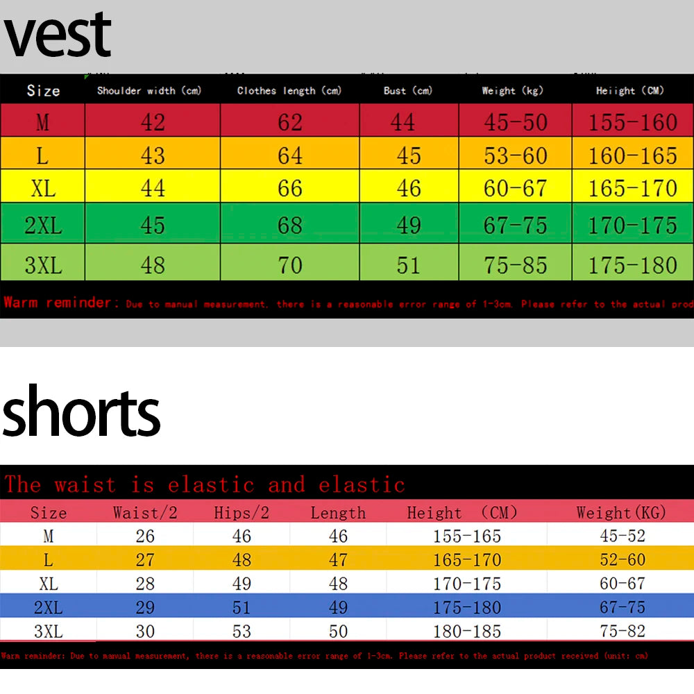 Men's Tank Top Sets 2026 Summer Quick drying running crewneck oversize  beach clothing set Old money man seaside Breathable