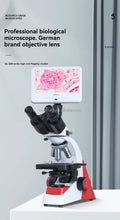 Professional Grade Binocular Microscope HD 195 Objective Medical Laboratory 10.5 Inch 4k Display Connected to Computer HDMI