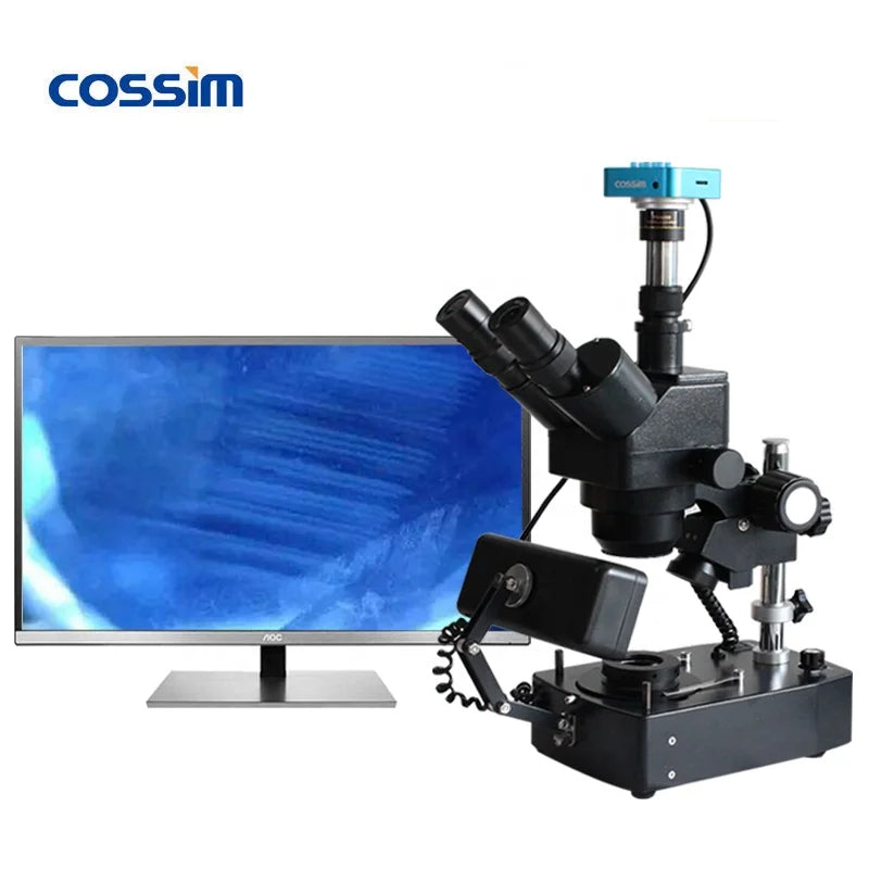 VGM400 10X~160X Gem Binocular Trinocular Jewelry Microscope Jewelry & Gemology Microscopes with 3 Lights Jewelry Identification