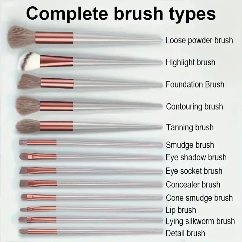 13-Piece Vegan Makeup Brush Set