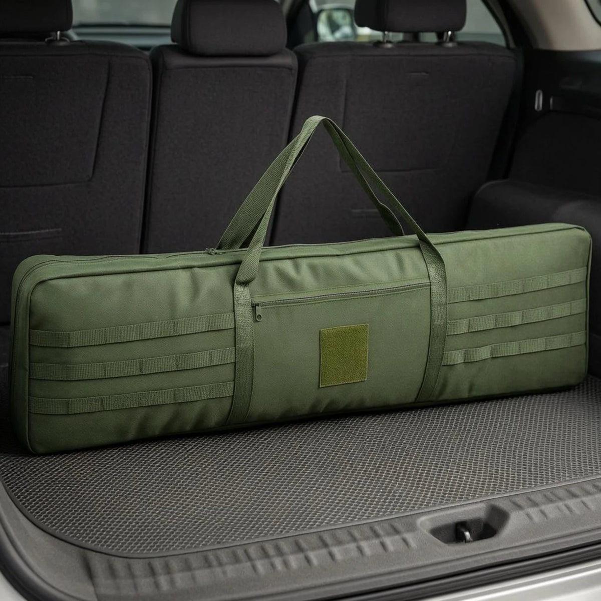 Foldable Oxford Fabric Storage Bag with Padded Rectangular Body Zippered Carry Bag for Daily Use