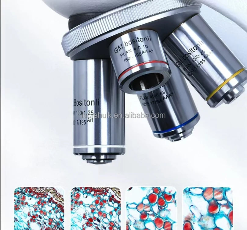 Professional Grade Binocular Microscope HD 195 Objective Medical Laboratory 10.5 Inch 4k Display Connected to Computer HDMI