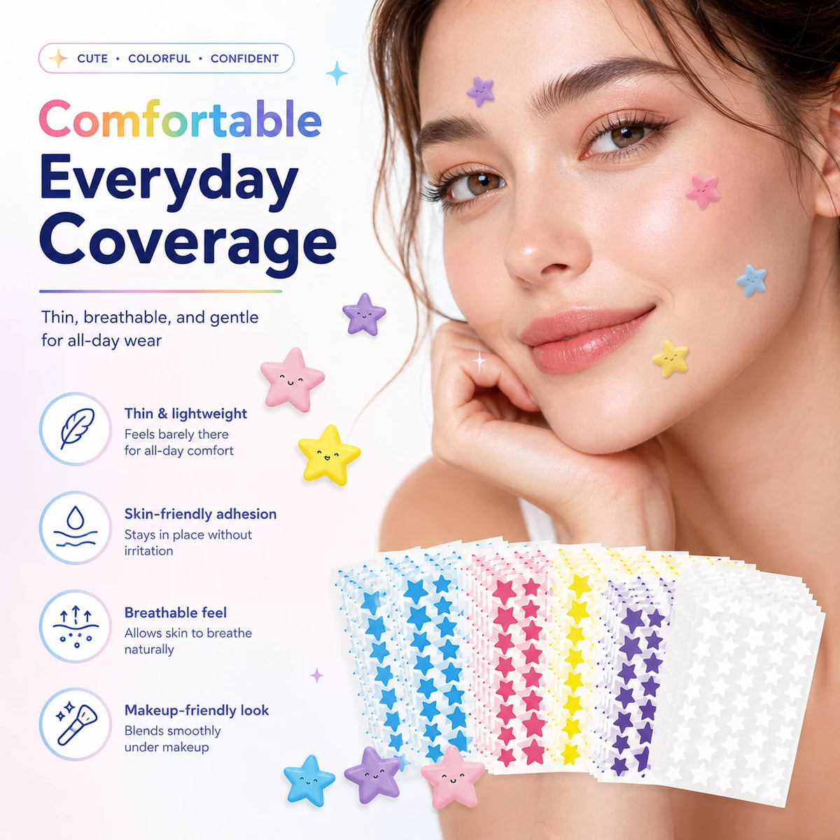 Star Pimple Patches – Hydrocolloid Spot Stickers