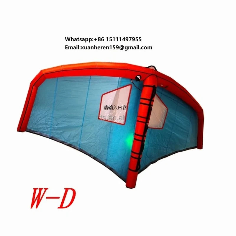 Surf Snow Ski Wing Foil Wing Kite Surf Red OEM Brand 2-7M Size W-D Model for Surfboard