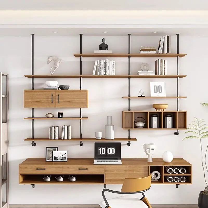 Modern Solid Wood Floating Desk Italian Minimalist Study Bedroom Study Table Creative Living Room Furniture Плавучий Стол FYFD